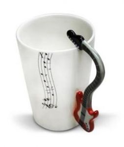 Elegancki Kubek Z Instrumentem Muzycznym - Gitara, Muzyka