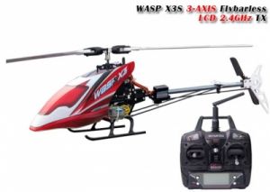 HELIKOPTER 6 KANAŁOWY WASP X3S 2,4GHz FLYBARLESS RTF (48cm, zasięg 1km, lot odwrócony, akrobacje)