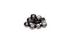 M3 Thin Nylon Locking Hex Nut (Black)