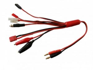 Multikabel Banan 4mm - Tamiya, T-Dean, JST, krokodylki, klips