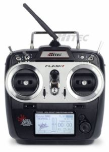 Nadajnik 2.4GHz Hitec Flash 7 + odbiornik Optima 7