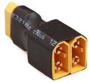 Adapter XT60 Parallel rozgałęziacz męski na 2 żeńskie