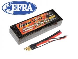 5800mAh 7.4V 45C HardCase Gens Ace (EFRA Approved)