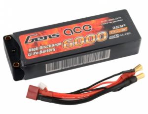 6000mAh 7.4V 70C HardCase Gens Ace