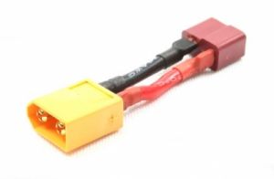 Adapter XT60 żeński - T-Dean żeński 12AWG 5cm