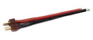 Złącze T-plug męskie z kablem 16AWG 10cm