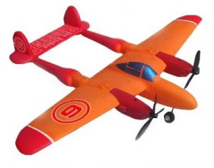 AirAce II P-38 Lightning Racy Orange