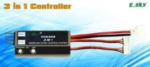Kontroler 3w1, 2.4MHz - mikser, żyroskop, regulator - LiPo - 002358