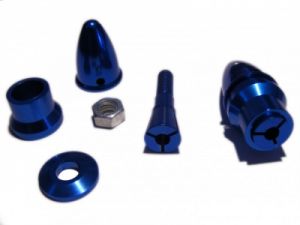 Aluminiowa piasta do śmigieł stałych Ø 3,17mm M6 z kołpakiem